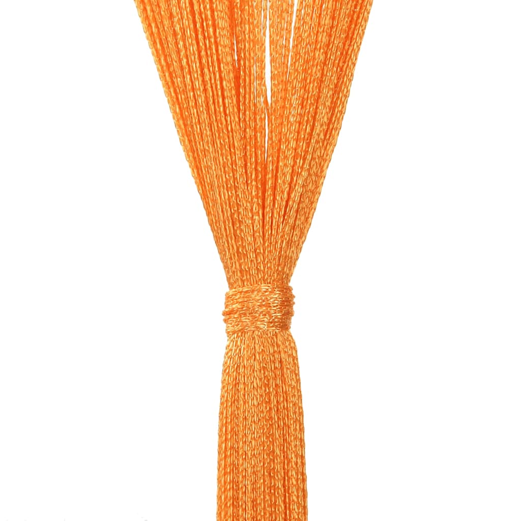 vidaXL String Curtains 2 pcs Orange 100x250 cm