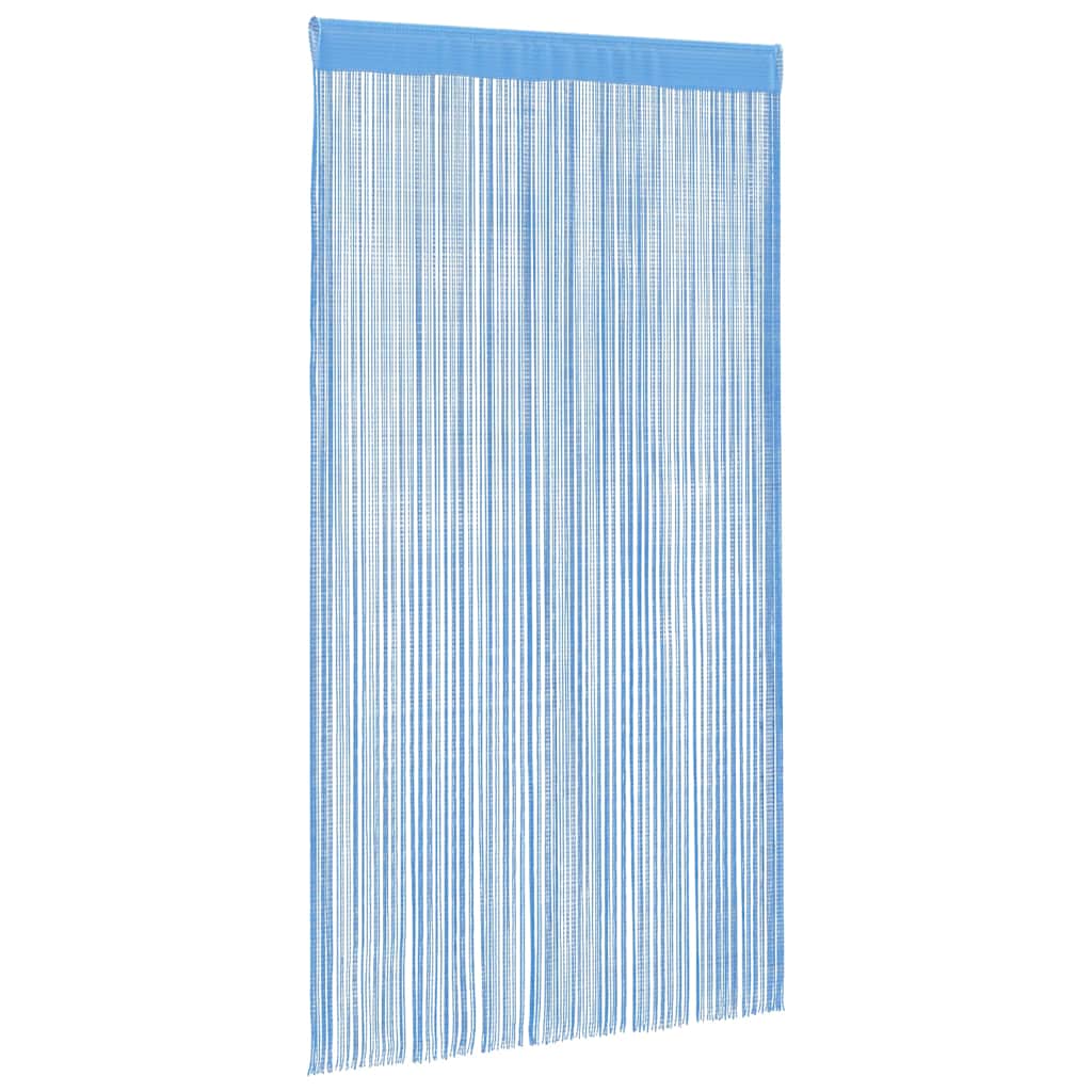 vidaXL String Curtains 2 pcs Light Blue 100x250 cm