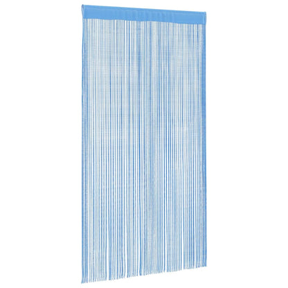 vidaXL String Curtains 2 pcs Light Blue 100x250 cm
