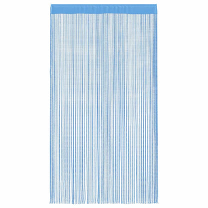 vidaXL String Curtains 2 pcs Light Blue 100x250 cm