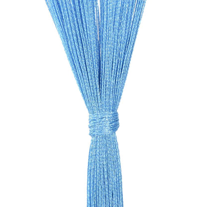 vidaXL String Curtains 2 pcs Light Blue 100x250 cm