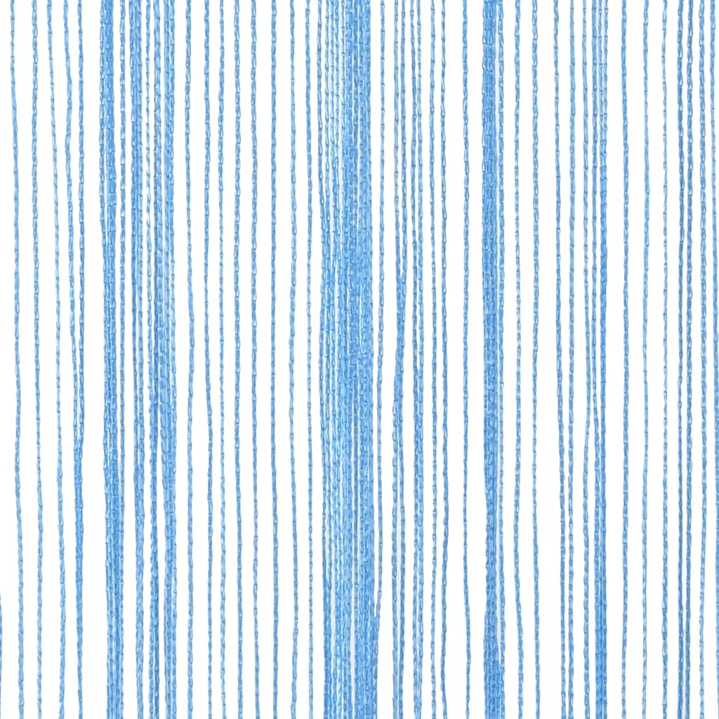 vidaXL String Curtains 2 pcs Light Blue 100x250 cm