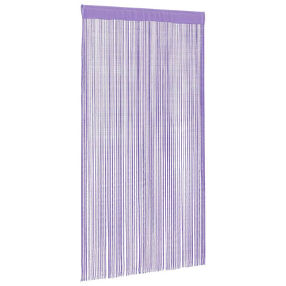 vidaXL String Curtains 2 pcs Purple 100x250 cm