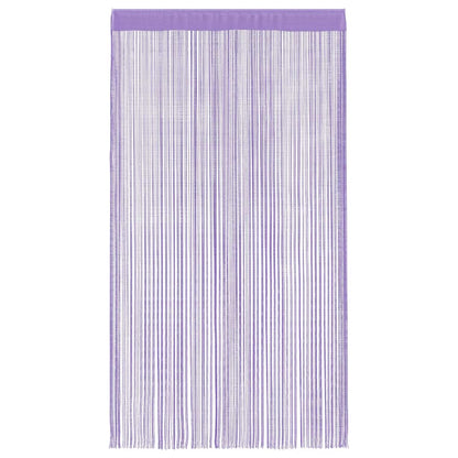 vidaXL String Curtains 2 pcs Purple 100x250 cm