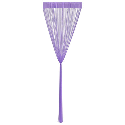 vidaXL String Curtains 2 pcs Purple 100x250 cm