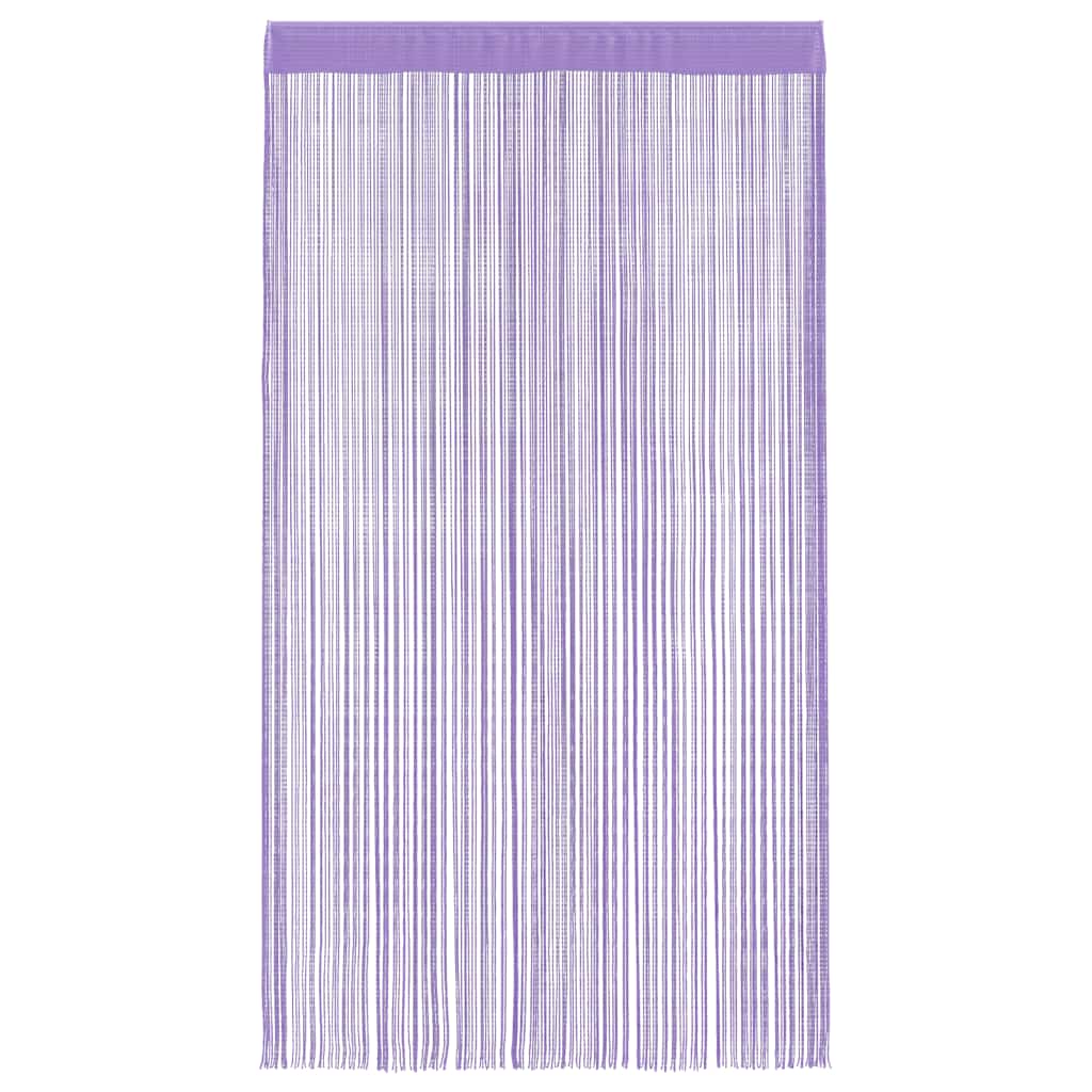vidaXL String Curtains 2 pcs Purple 140x250 cm