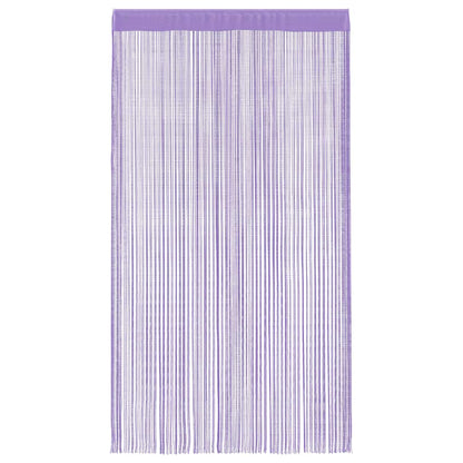 vidaXL String Curtains 2 pcs Purple 140x250 cm
