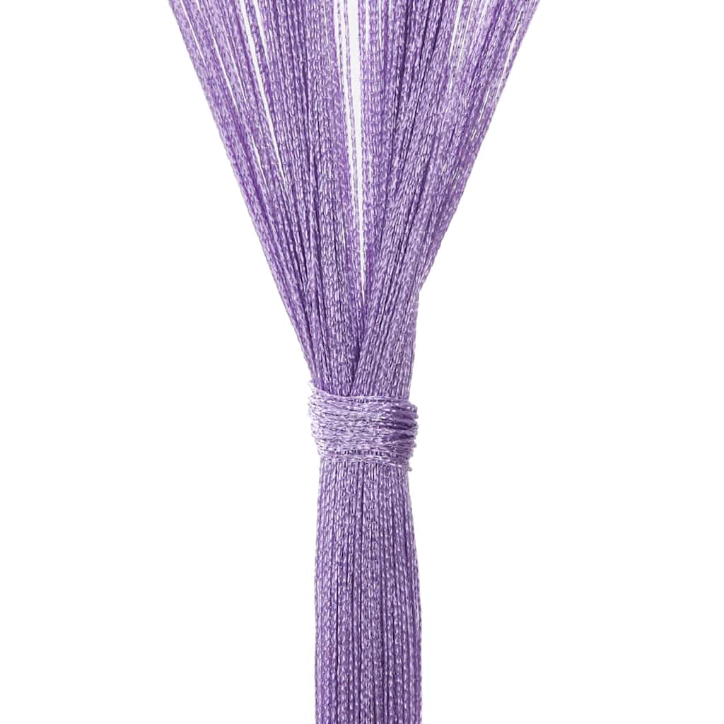 vidaXL String Curtains 2 pcs Purple 140x250 cm