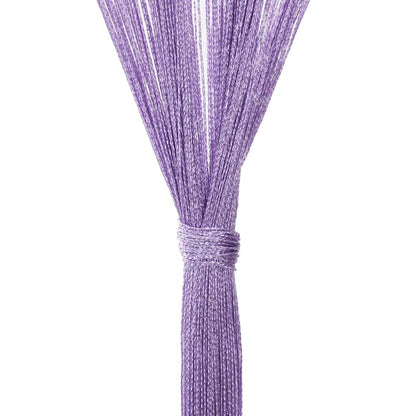vidaXL String Curtains 2 pcs Purple 140x250 cm