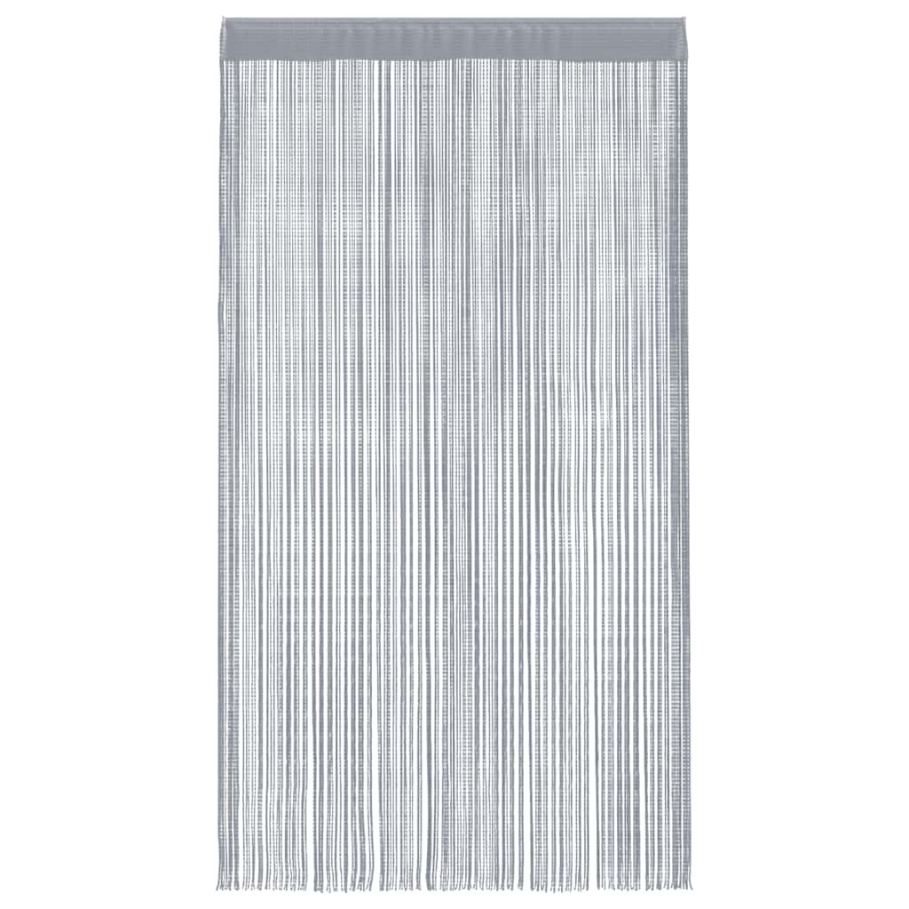 vidaXL String Curtains 2 pcs Light Grey 100x250 cm