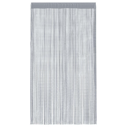 vidaXL String Curtains 2 pcs Light Grey 100x250 cm