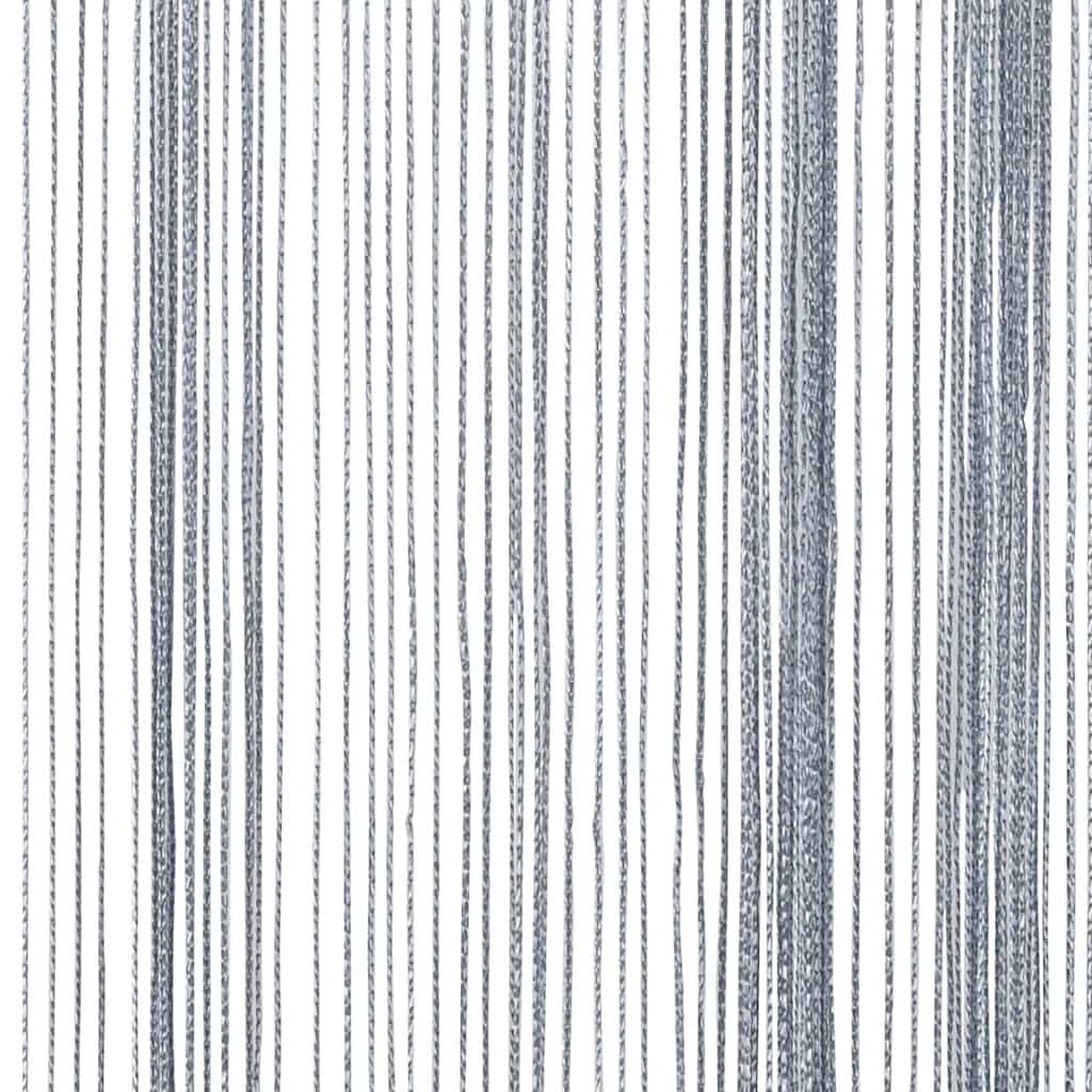 vidaXL String Curtains 2 pcs Light Grey 100x250 cm