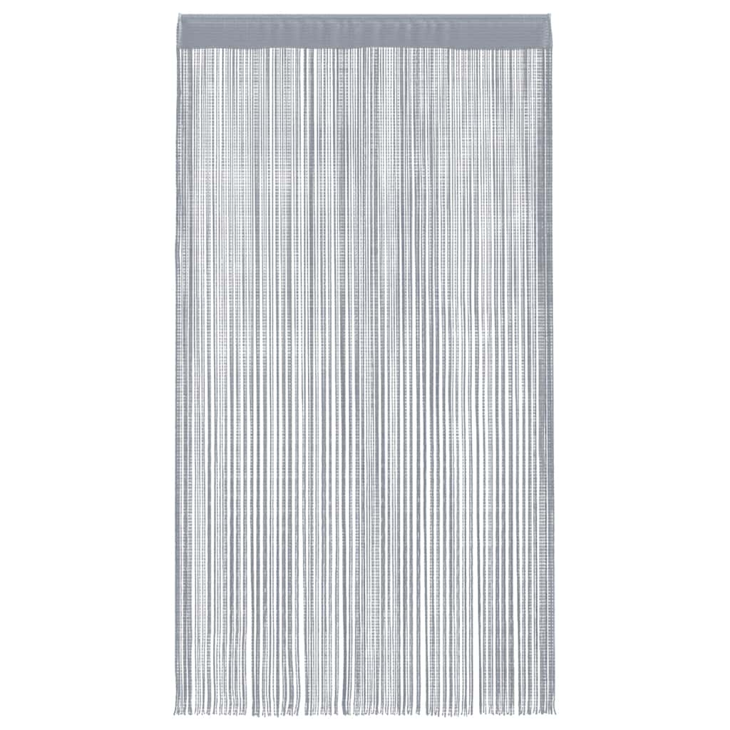 vidaXL String Curtains 2 pcs Light Grey 140x250 cm