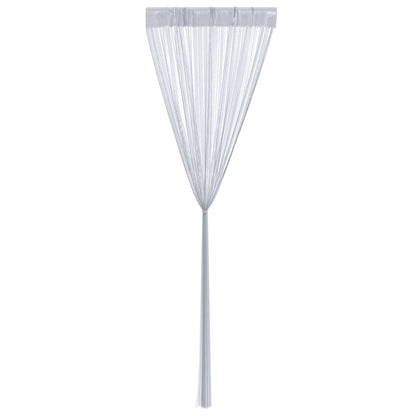 vidaXL String Curtains 2 pcs Light Grey 140x250 cm