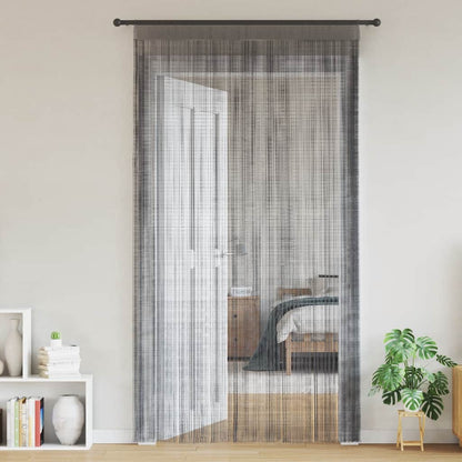 vidaXL String Curtains 2 pcs Anthracite 140x250 cm