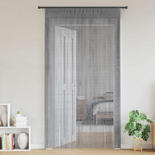 vidaXL String Curtains 2 pcs Anthracite 140x250 cm