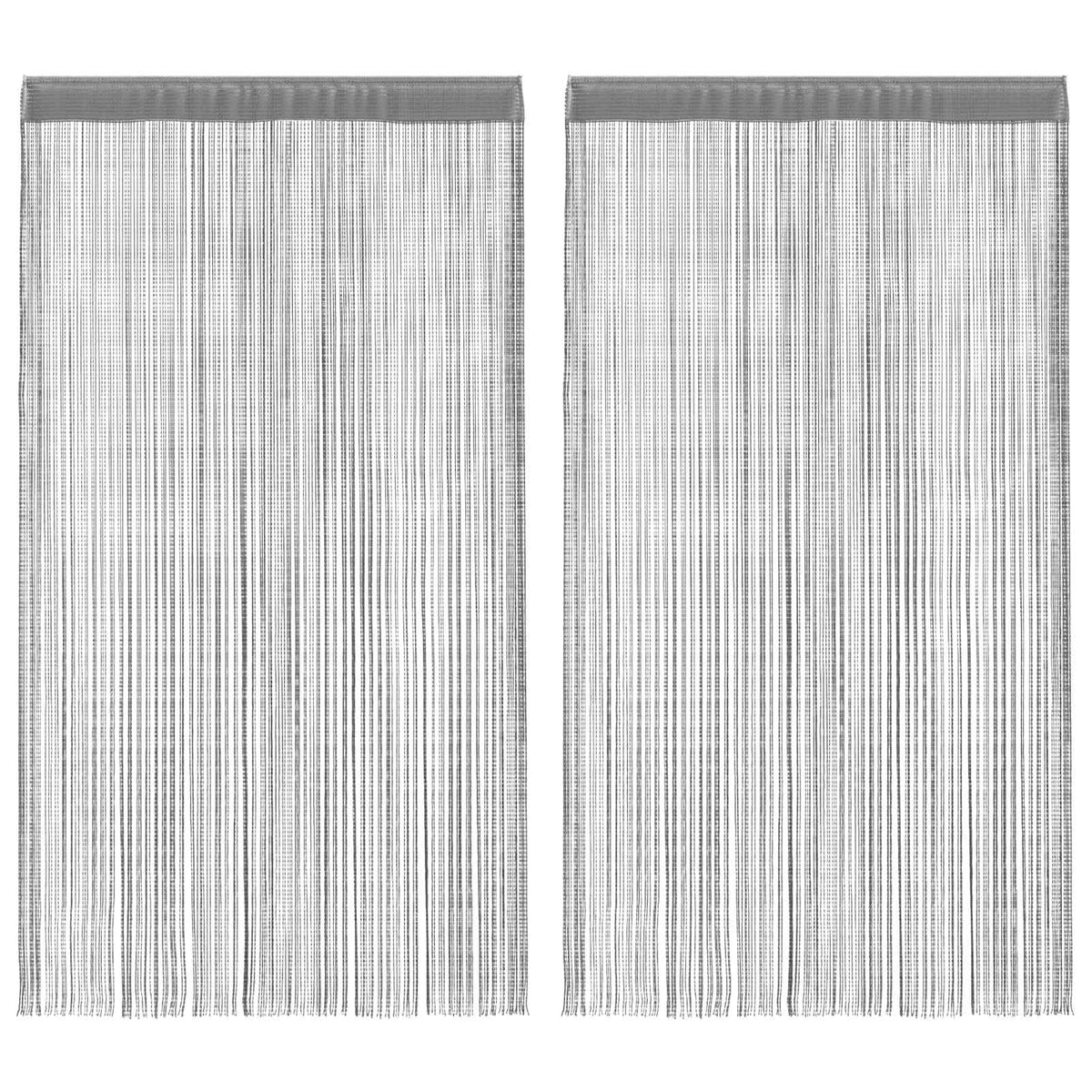 vidaXL String Curtains 2 pcs Anthracite 140x250 cm