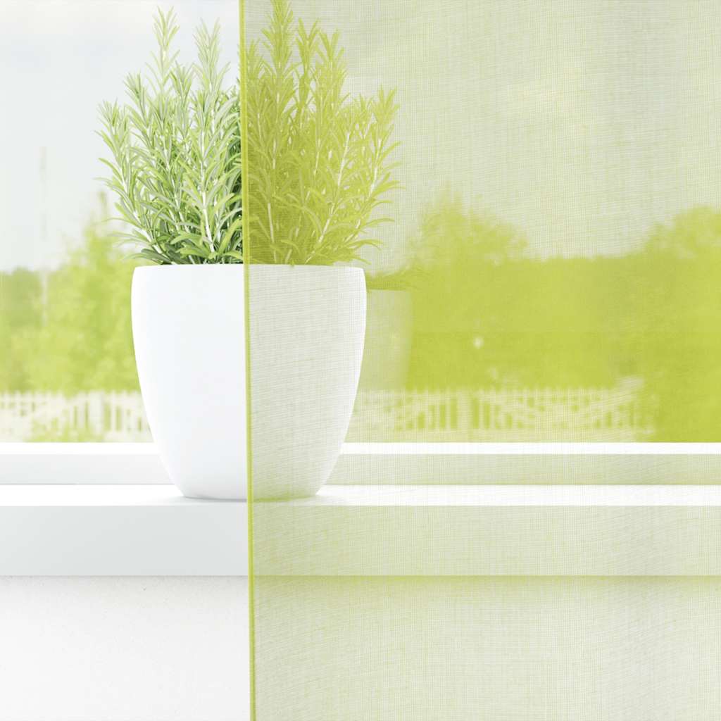 vidaXL Voile Curtains with Grommets 2 pcs Apple Green 140x140 cm