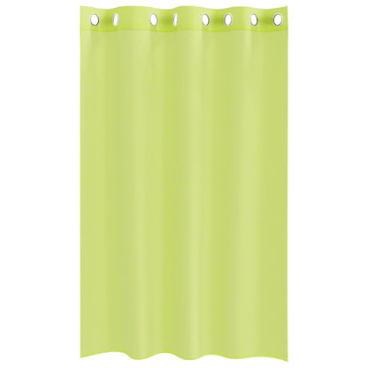 vidaXL Voile Curtains with Grommets 2 pcs Apple Green 140x175 cm
