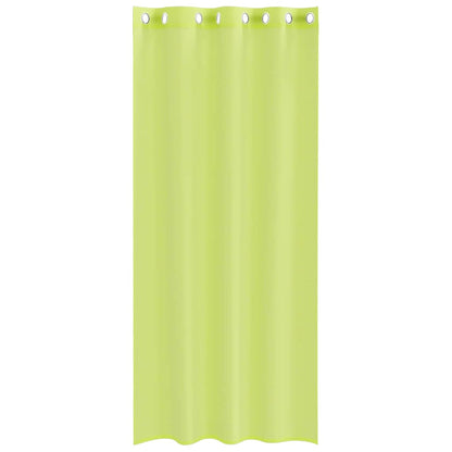 vidaXL Voile Curtains with Grommets 2 pcs Apple Green 140x225 cm