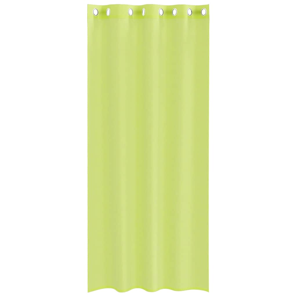 vidaXL Voile Curtains with Grommets 2 pcs Apple Green 140x245 cm