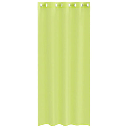 vidaXL Voile Curtains with Grommets 2 pcs Apple Green 140x245 cm