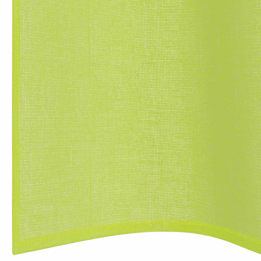 vidaXL Voile Curtains with Grommets 2 pcs Apple Green 140x260 cm