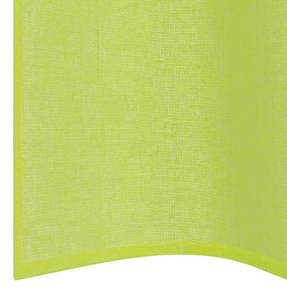 vidaXL Voile Curtains with Grommets 2 pcs Apple Green 140x260 cm