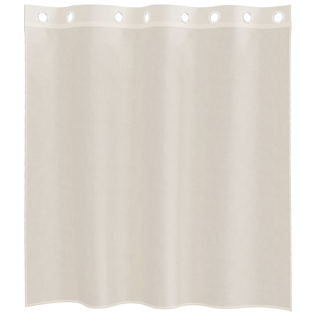 vidaXL Voile Curtains with Grommets 2 pcs Cream 140x140 cm