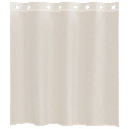 vidaXL Voile Curtains with Grommets 2 pcs Cream 140x140 cm