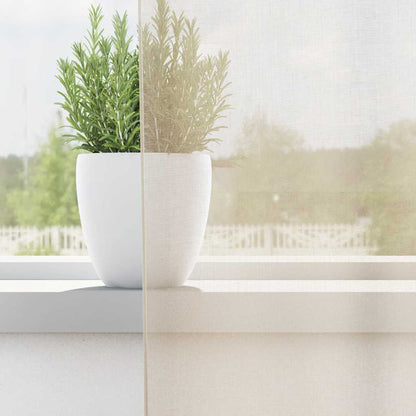 vidaXL Voile Curtains with Grommets 2 pcs Cream 140x175 cm