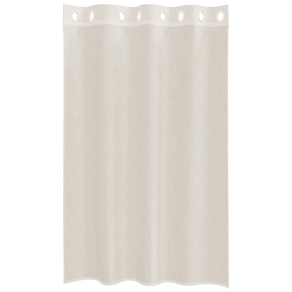 vidaXL Voile Curtains with Grommets 2 pcs Cream 140x175 cm