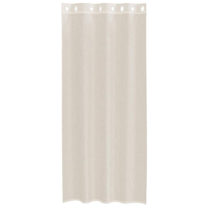 vidaXL Voile Curtains with Grommets 2 pcs Cream 140x225 cm