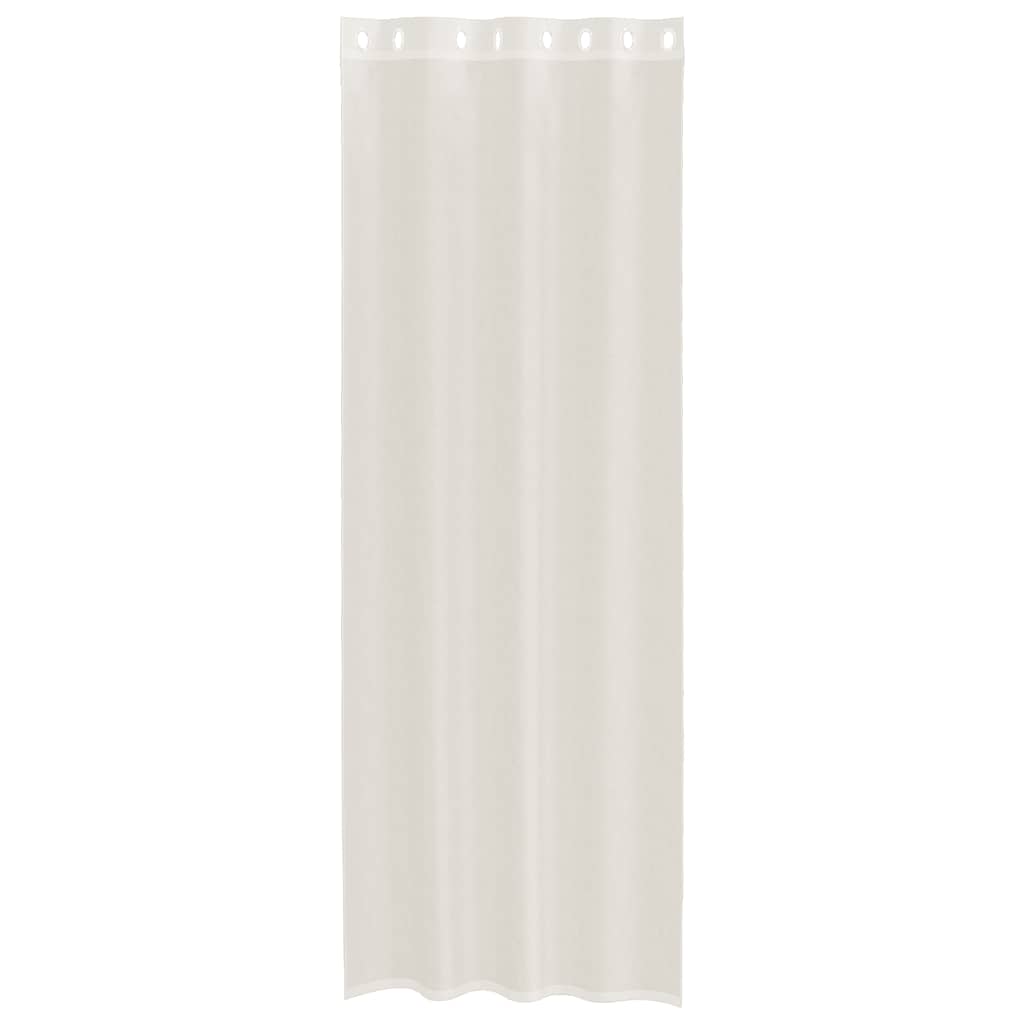 vidaXL Voile Curtains with Grommets 2 pcs Cream 140x260 cm