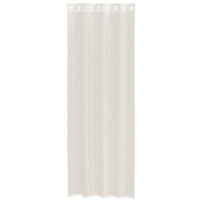 vidaXL Voile Curtains with Grommets 2 pcs Cream 140x260 cm