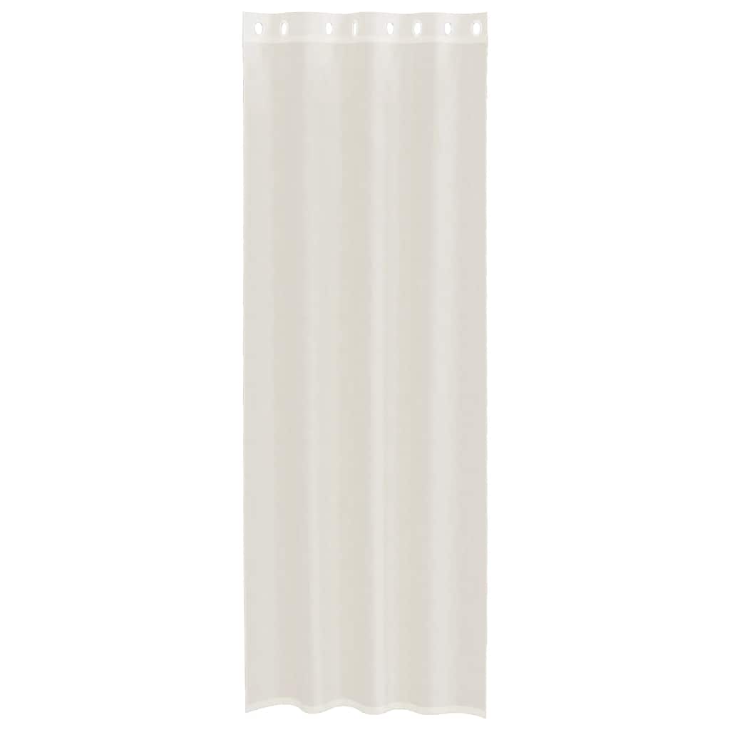 vidaXL Voile Curtains with Grommets 2 pcs Cream 140x300 cm