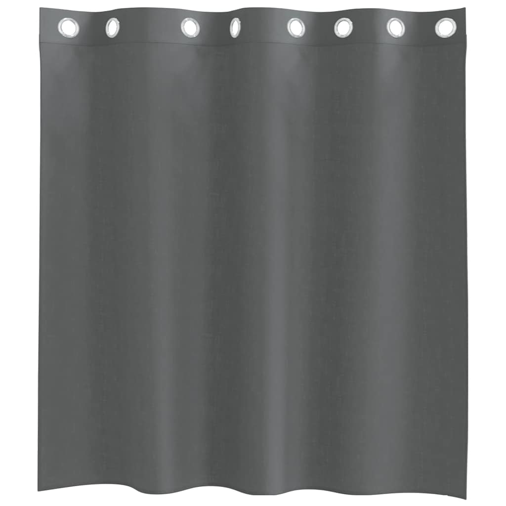 vidaXL Voile Curtains with Grommets 2 pcs Dark Grey 140x140 cm