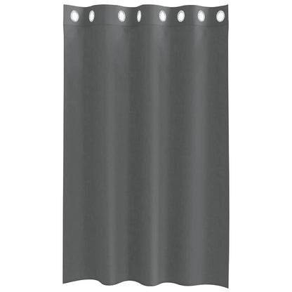 vidaXL Voile Curtains with Grommets 2 pcs Dark Grey 140x175 cm