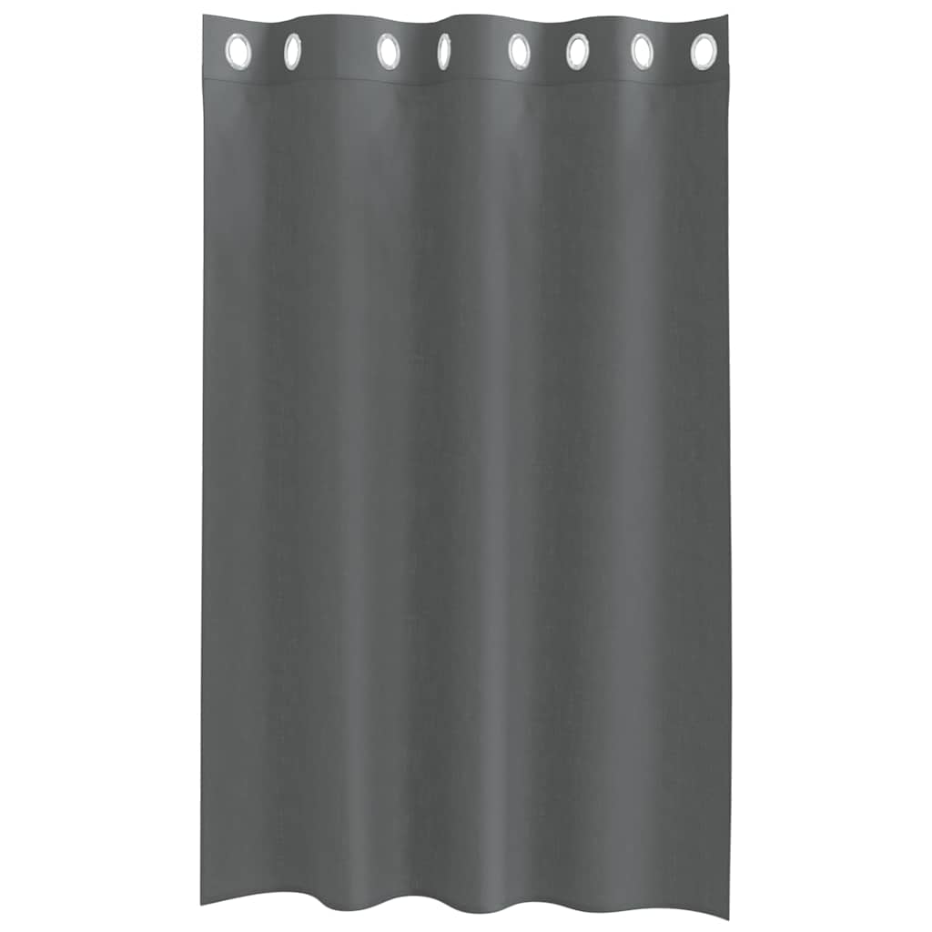 vidaXL Voile Curtains with Grommets 2 pcs Dark Grey 140x175 cm