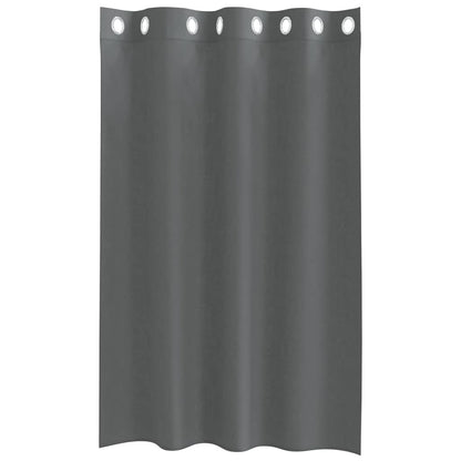 vidaXL Voile Curtains with Grommets 2 pcs Dark Grey 140x175 cm