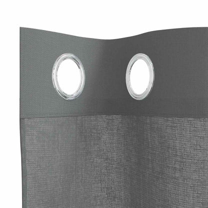 vidaXL Voile Curtains with Grommets 2 pcs Dark Grey 140x175 cm