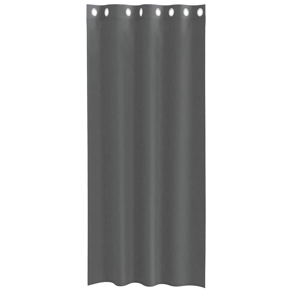 vidaXL Voile Curtains with Grommets 2 pcs Dark Grey 140x225 cm