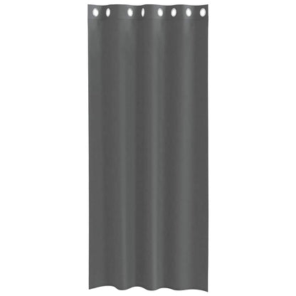 vidaXL Voile Curtains with Grommets 2 pcs Dark Grey 140x225 cm