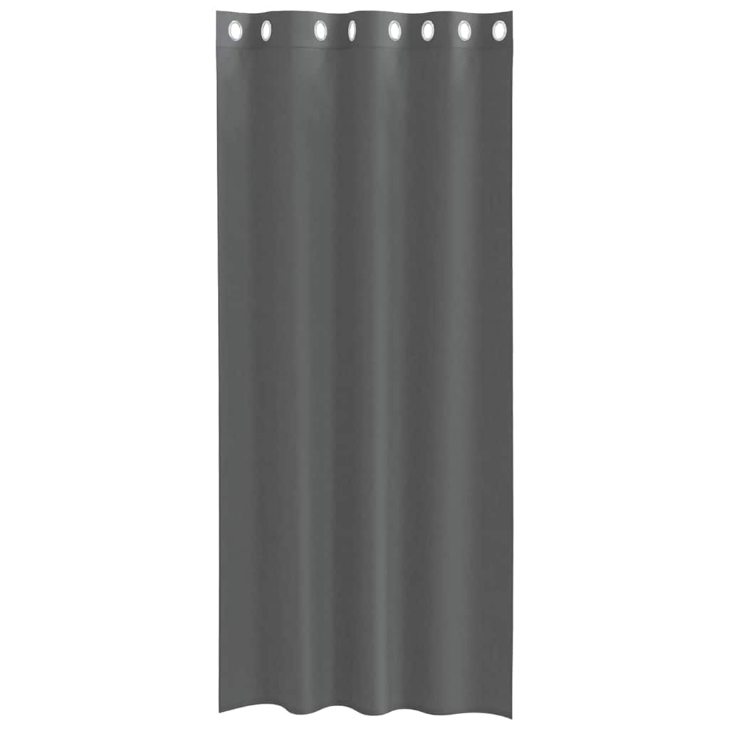 vidaXL Voile Curtains with Grommets 2 pcs Dark Grey 140x245 cm