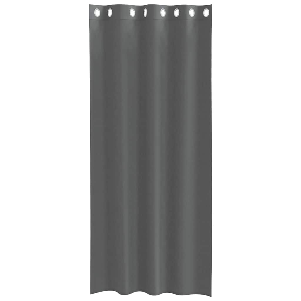 vidaXL Voile Curtains with Grommets 2 pcs Dark Grey 140x245 cm