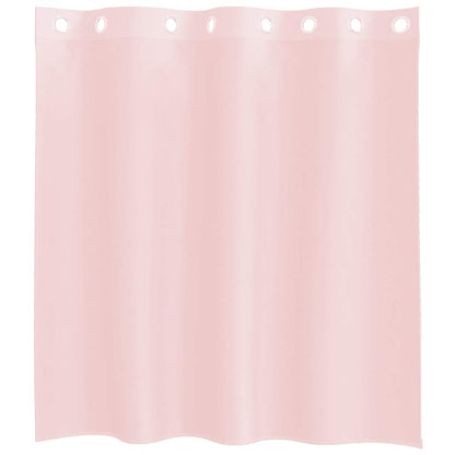 vidaXL Voile Curtains with Grommets 2 pcs Light Pink 140x140 cm