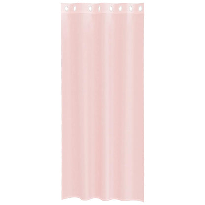 vidaXL Voile Curtains with Grommets 2 pcs Light Pink 140x225 cm