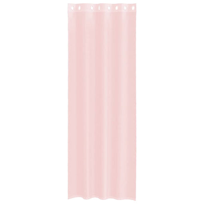 vidaXL Voile Curtains with Grommets 2 pcs Light Pink 140x260 cm