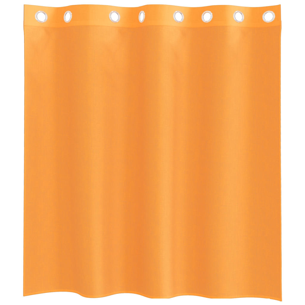 vidaXL Voile Curtains with Grommets 2 pcs Orange 140x140 cm