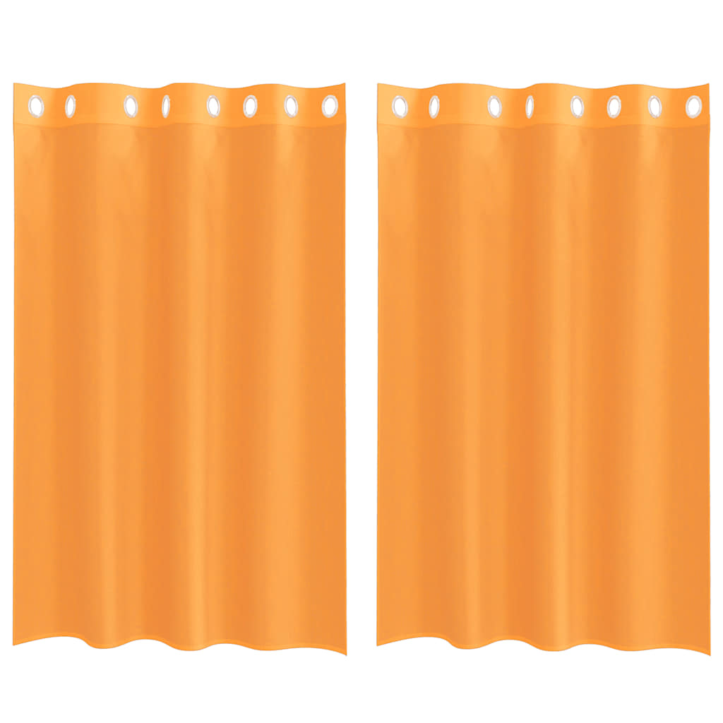 vidaXL Voile Curtains with Grommets 2 pcs Orange 140x175 cm